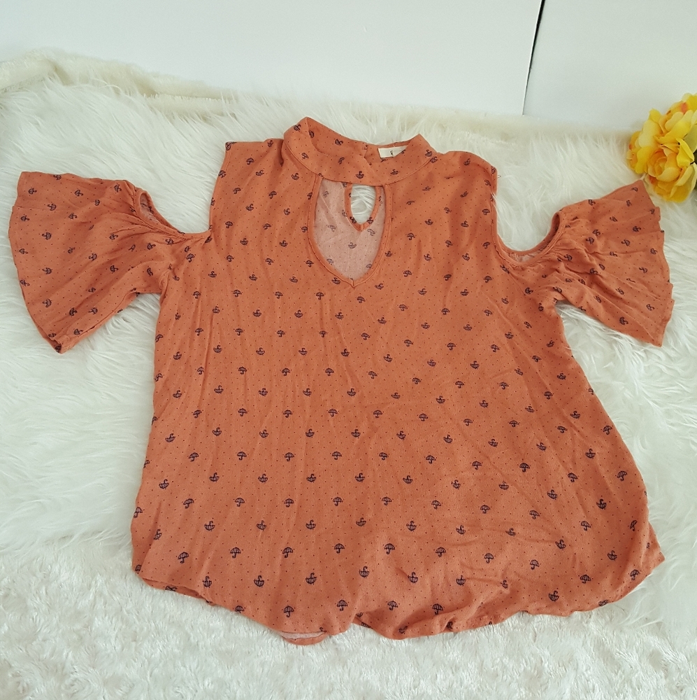 ANTHROPOLOGIE  E (hanger) M  top Sz M